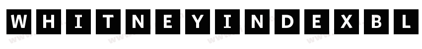 WhitneyIndexBlack Ro字体转换